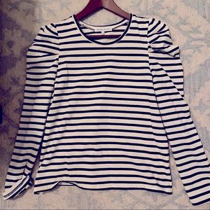 Rebecca Minkoff Puff Shoulder Shirt, Size L